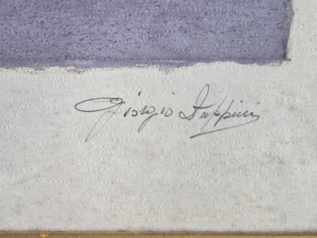 風景画 サルボ　海辺のテラス