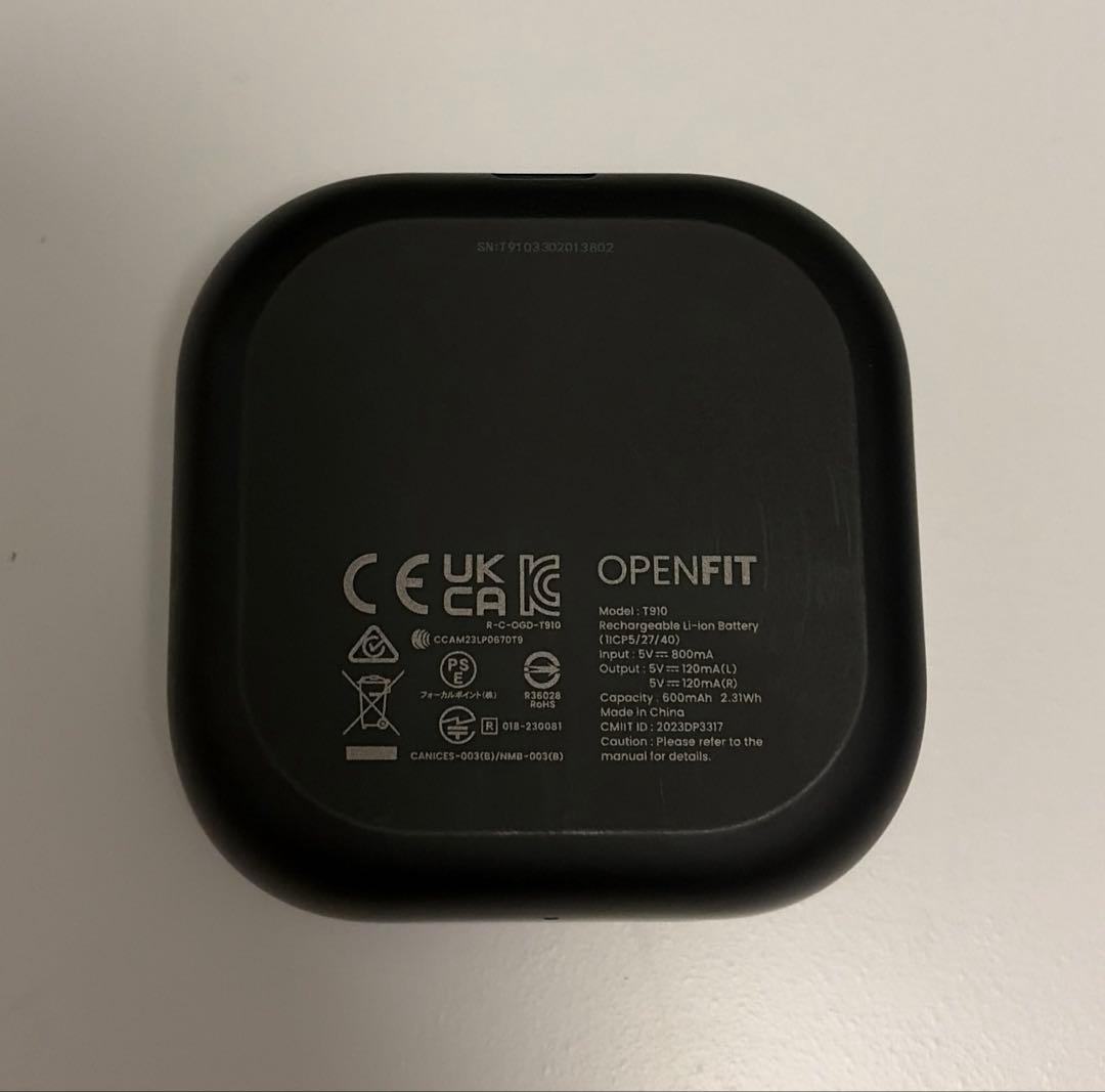 Shokz OPENFIT オープンフィット 黒ブラック