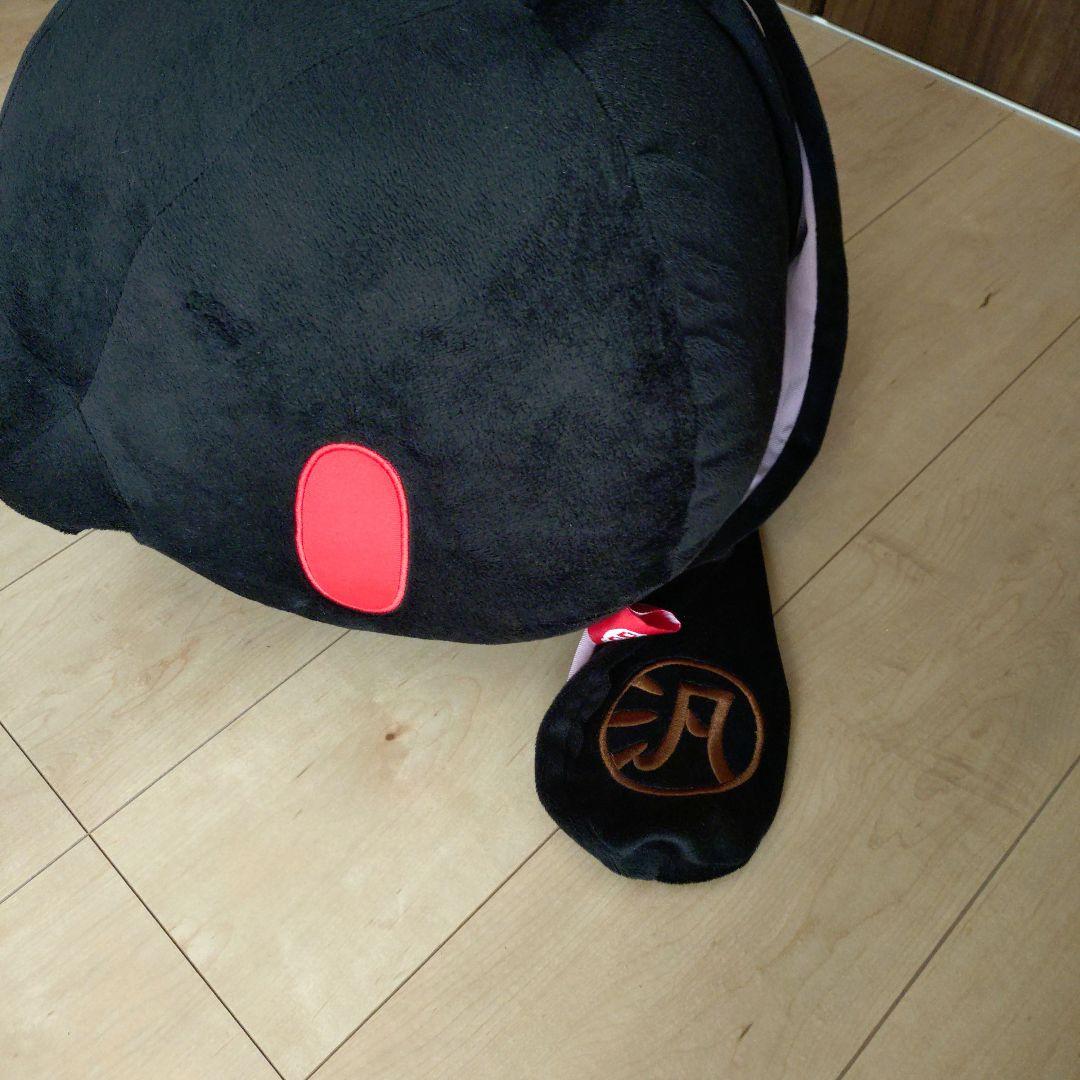 汎用うさぎ 頭部３次元クッション 特大サイズ 黒 ブラック