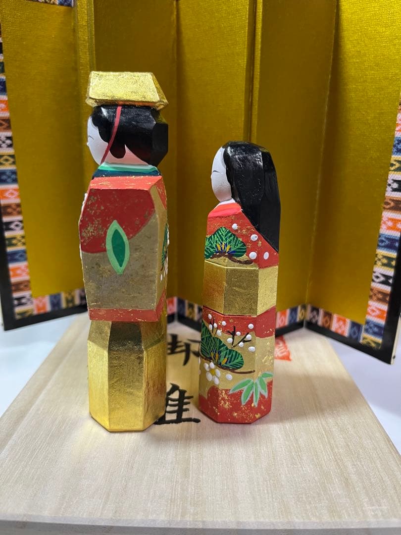 一刀彫 雛人形