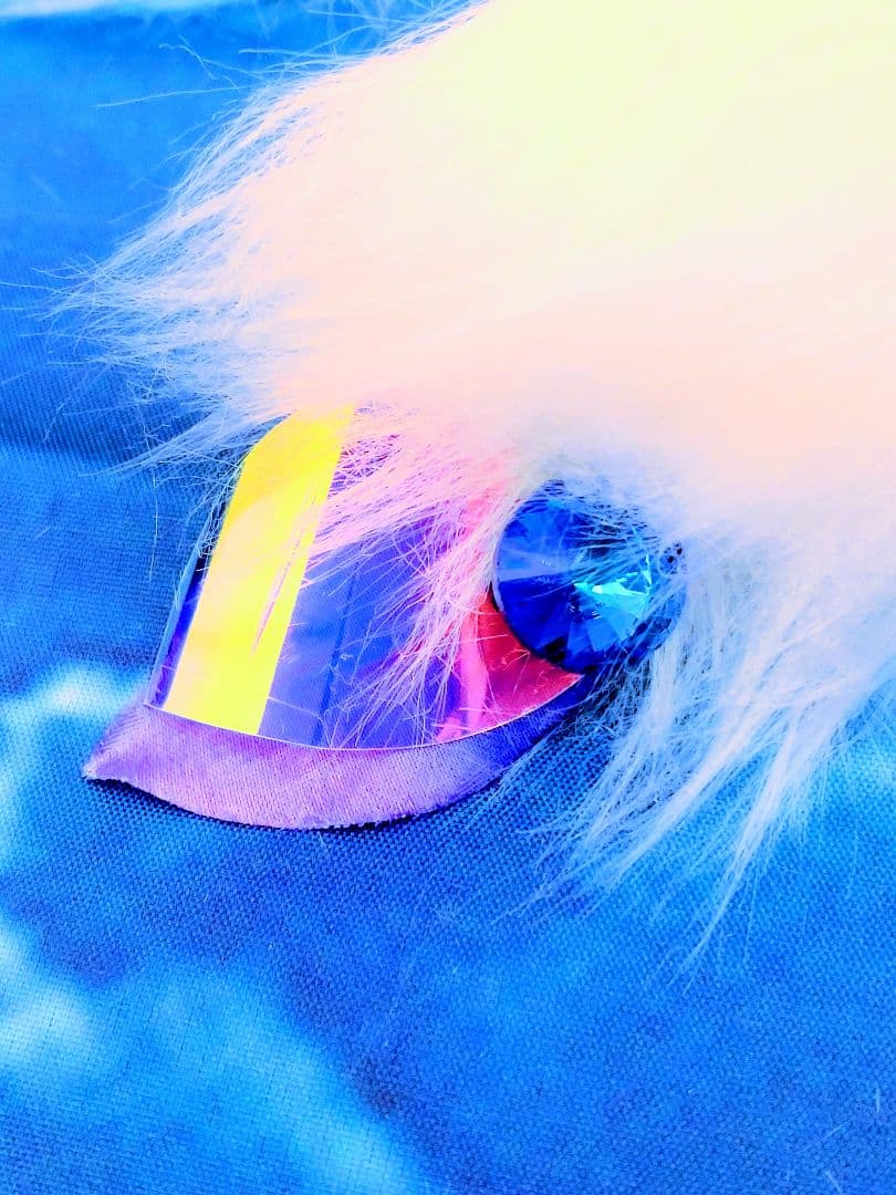 瞳蓄光　神水精龍　アートドールハンドメイドぬいぐるみホタルガラスオーロラドラゴン