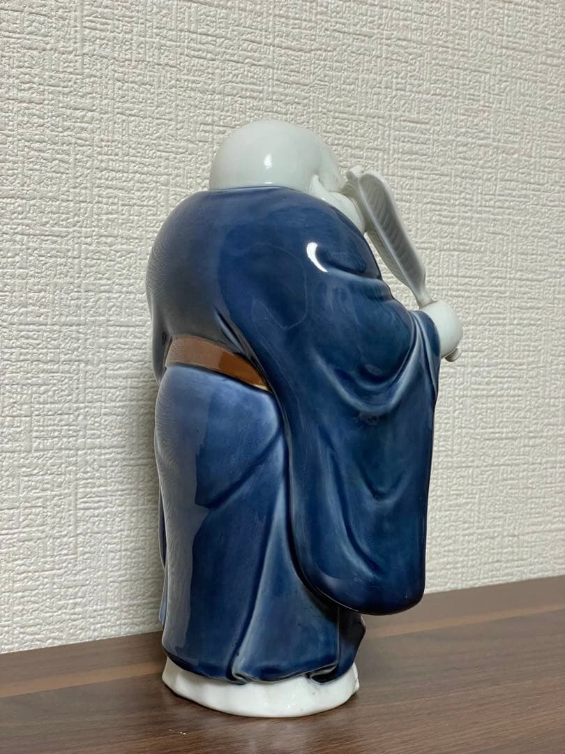 人間国宝 十二代柿右衛門 布袋像 白磁 縁起物 希少美品