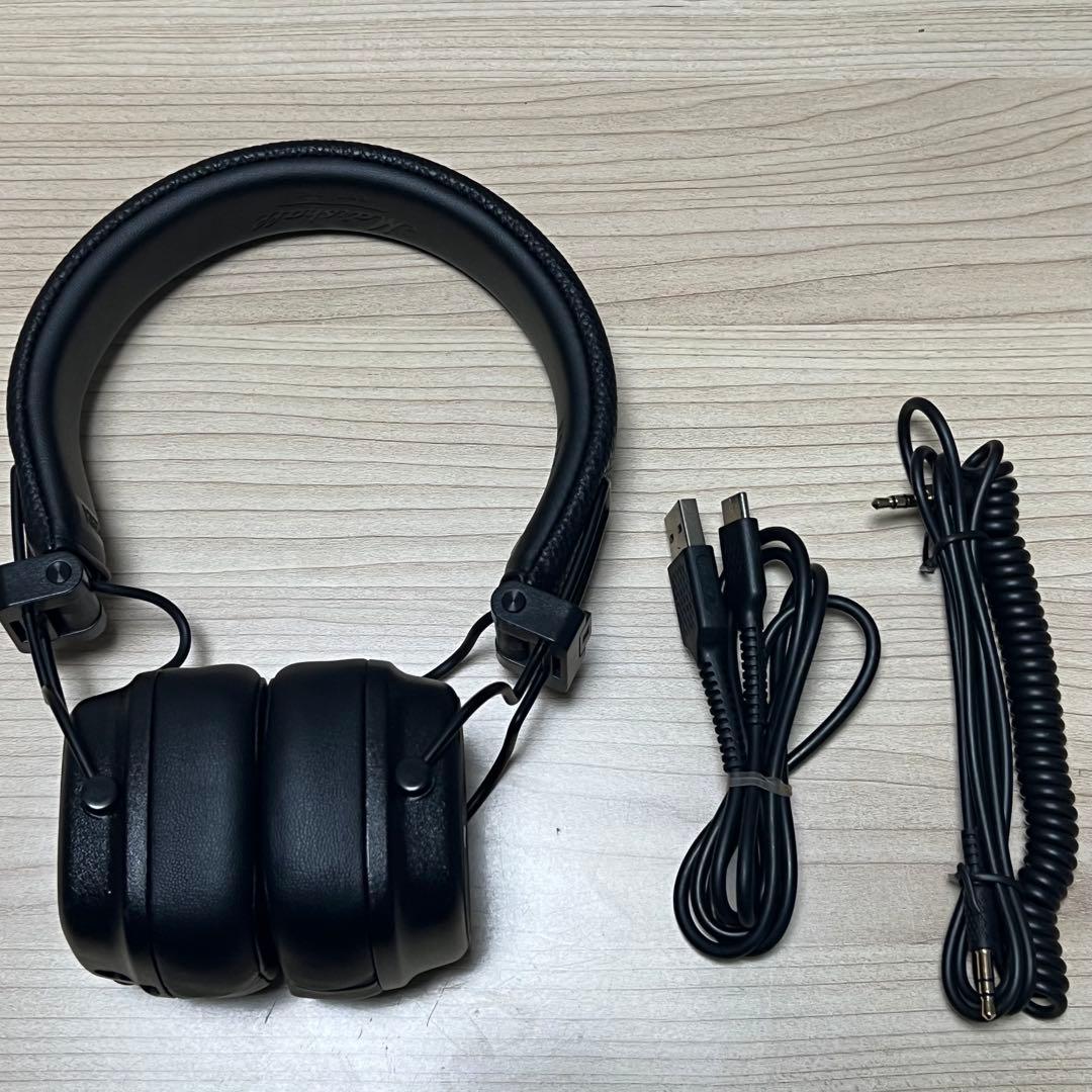 Marshall Major IV ワイヤレスヘッドフォン　ブラック