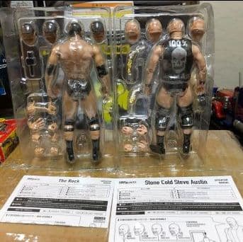 Wwe フィギュア  shフィギュアーツ rock stonecold