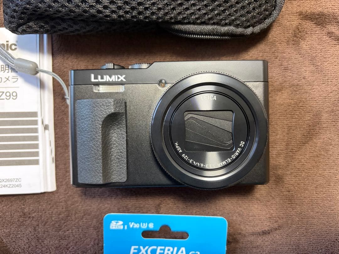 DC-TZ99本体　メモリーカード＆ケース付き