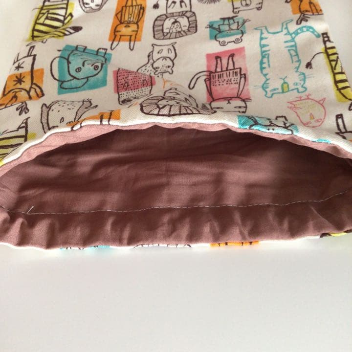 ハンドメイド⭐︎給食セット 26. 生成りどうぶつ