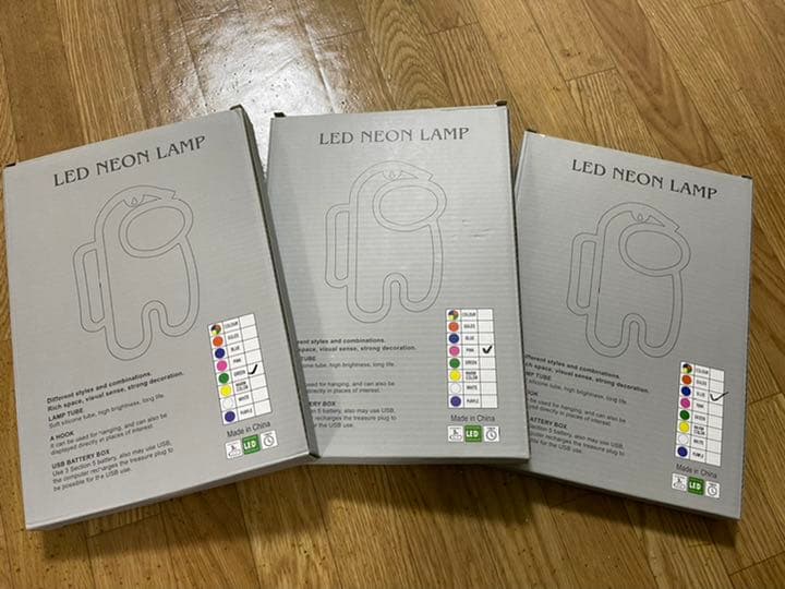 アマングアス　LEDネオンライト　3種セット