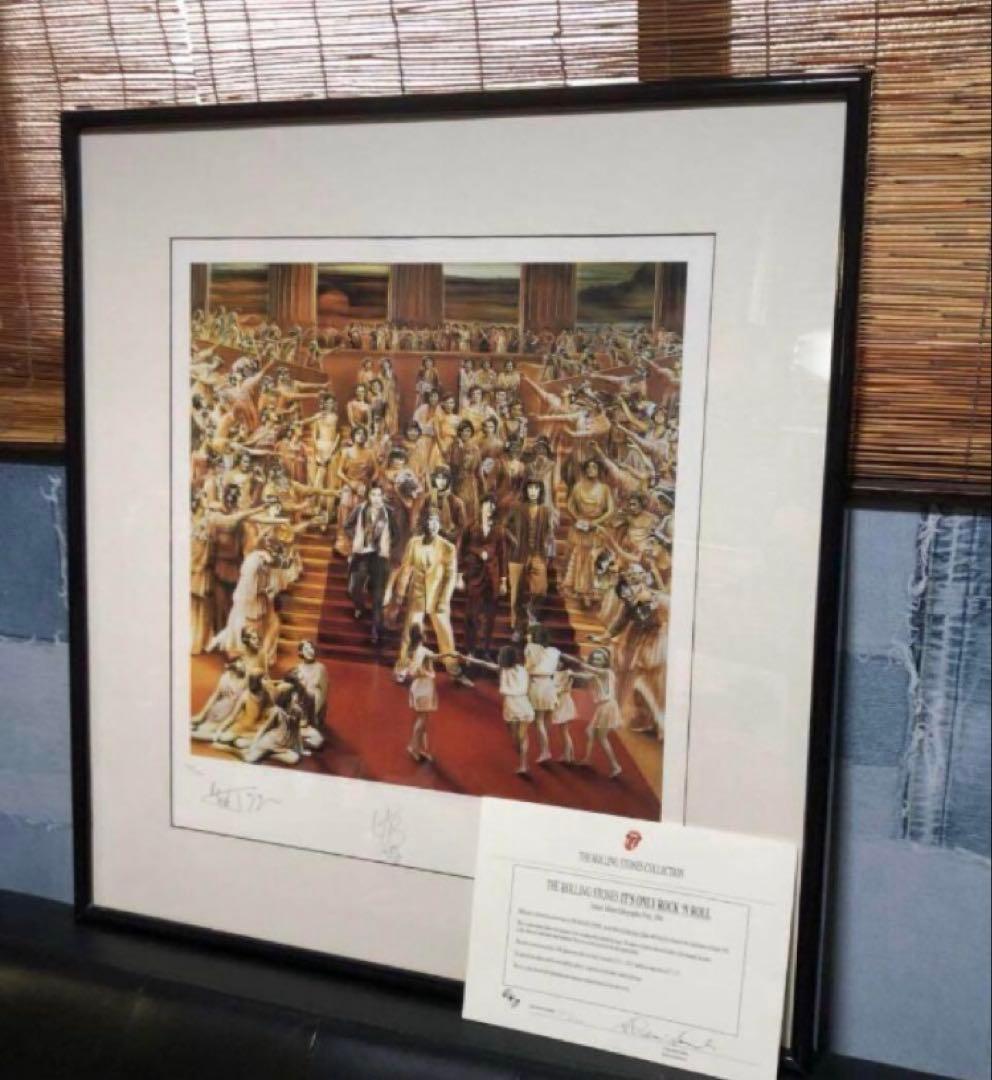 超貴重品　ザ・ローリングストーンズ　入手困難　世界限定リトグラフ　証明書　お宝品