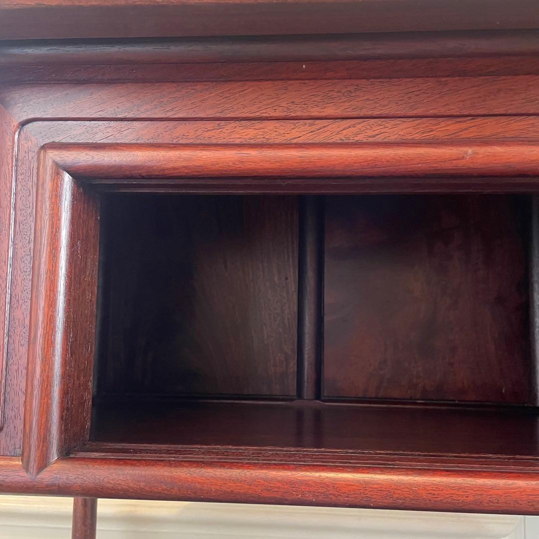 唐木家具 【美品】茶箪笥 ヴィンテージ　飾り棚 アンティーク家具　和家具