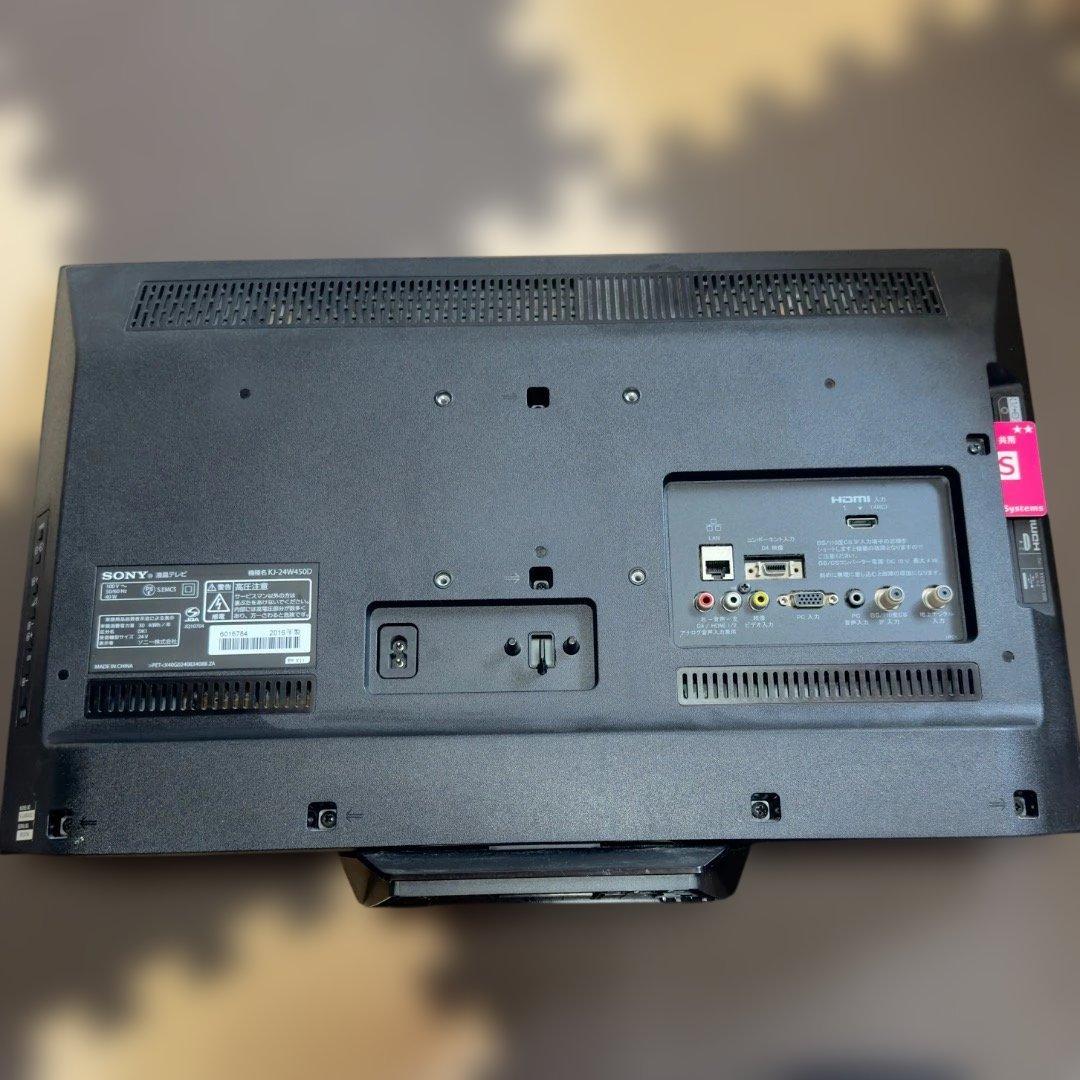 SONY KJ-24W450D テレビ 本体+リモコン+電源ケーブル+B-CAS