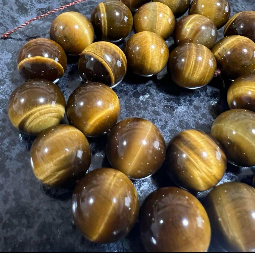 「B2990」5Aタイガーアイ 14mm 1連