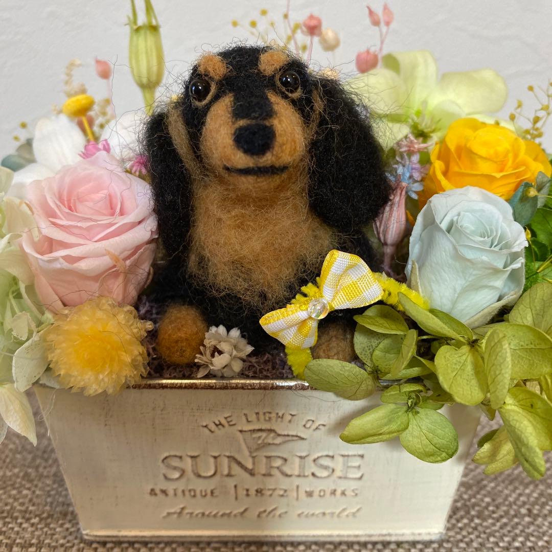 フラワーアレンジ&ブラタンちゃん