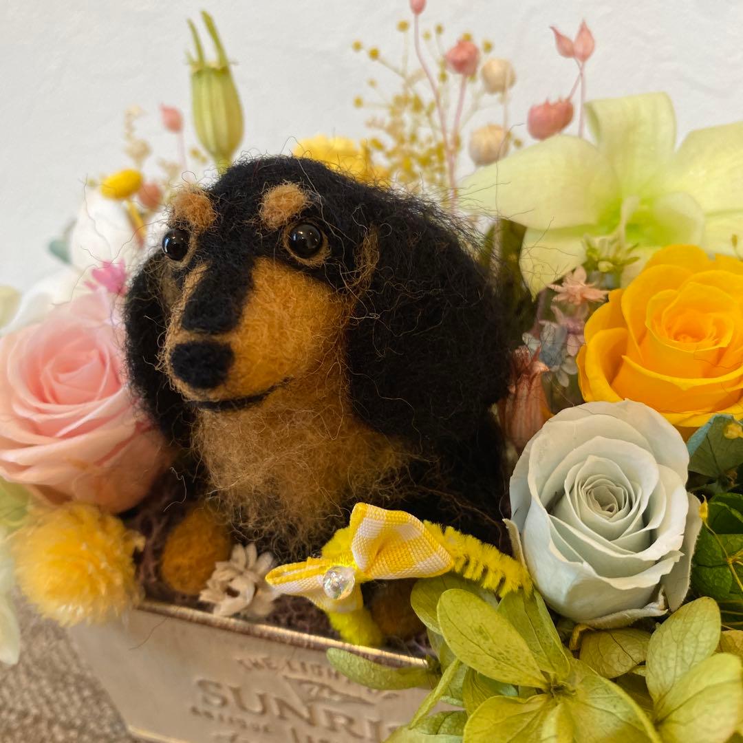 フラワーアレンジ&ブラタンちゃん