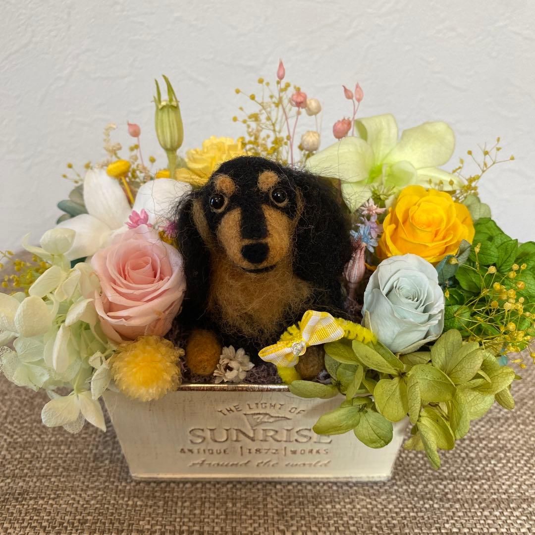 フラワーアレンジ&ブラタンちゃん