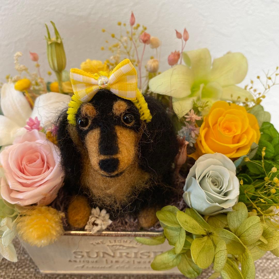 フラワーアレンジ&ブラタンちゃん