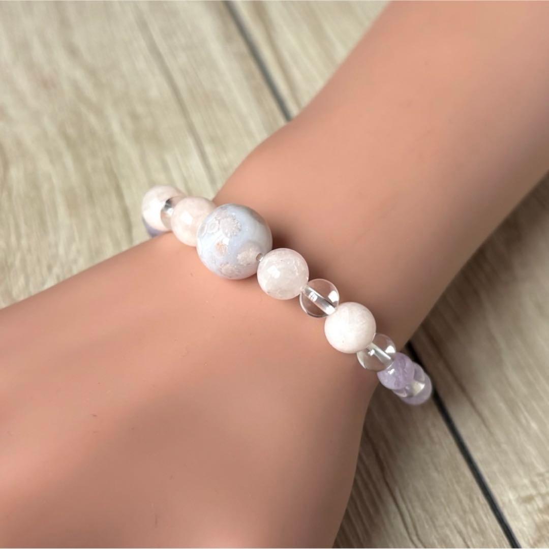 素敵なご縁を引き寄せる パワーストーンブレスレット/チェリーブロッサムアゲート