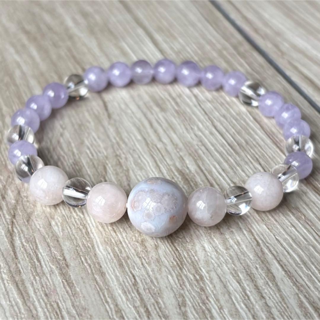 素敵なご縁を引き寄せる パワーストーンブレスレット/チェリーブロッサムアゲート