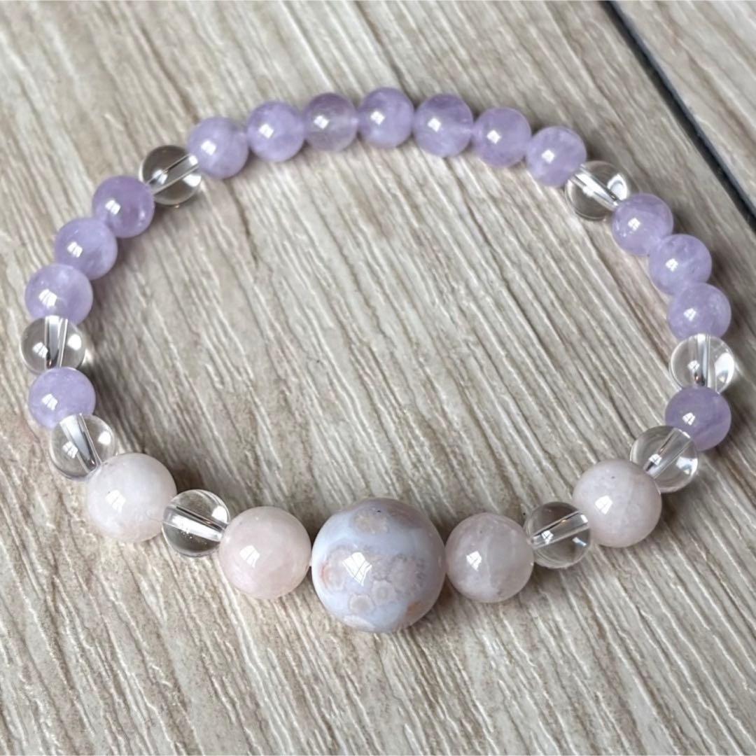 素敵なご縁を引き寄せる パワーストーンブレスレット/チェリーブロッサムアゲート