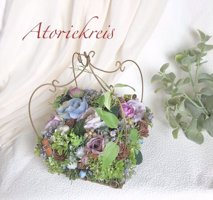 ワイヤーバスケット アレンジメント