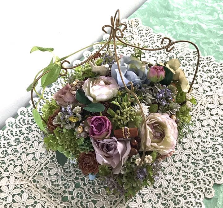 ワイヤーバスケット アレンジメント