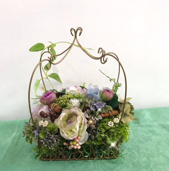 ワイヤーバスケット アレンジメント