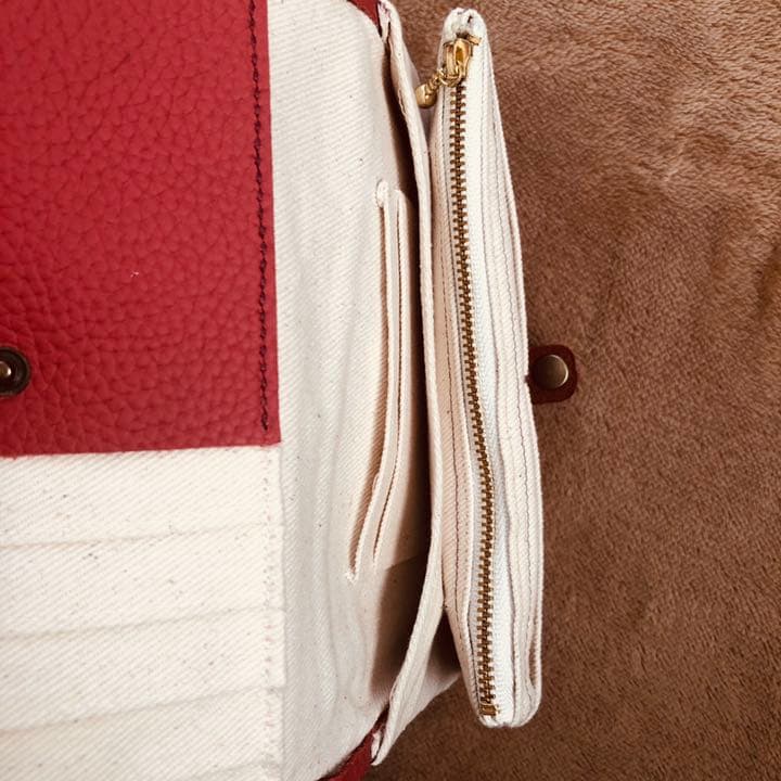 本革長財布 ハンドメイド一点物