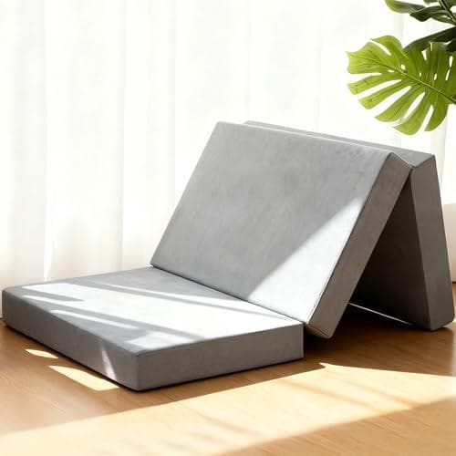 マットレス シングル 厚10cm 密度25D 硬さ190N 三つ折り マットレp