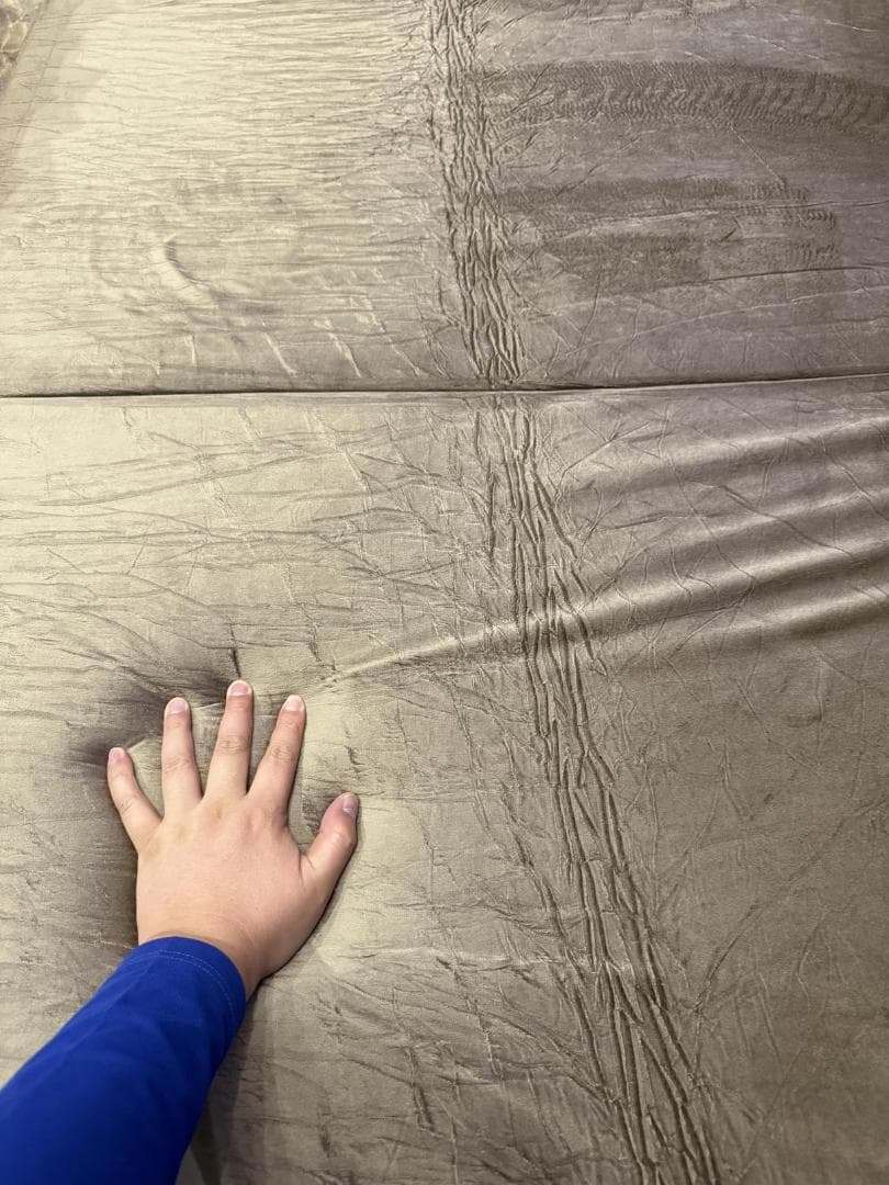 マットレス シングル 厚10cm 密度25D 硬さ190N 三つ折り マットレp