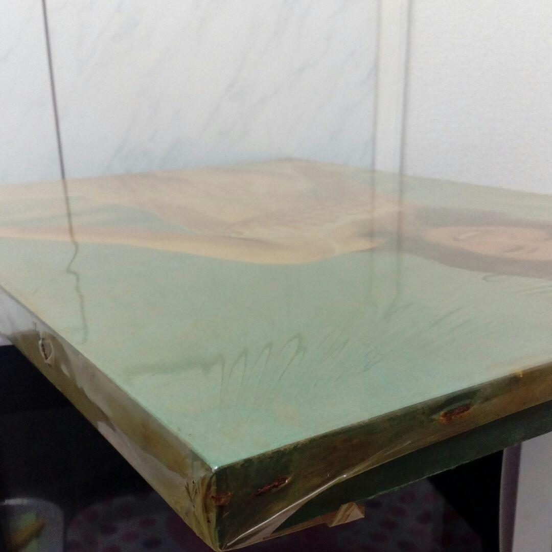 昭和レトロ５１✕３６センチサイズ当時物フェミニンな雰囲気な額装パネル品