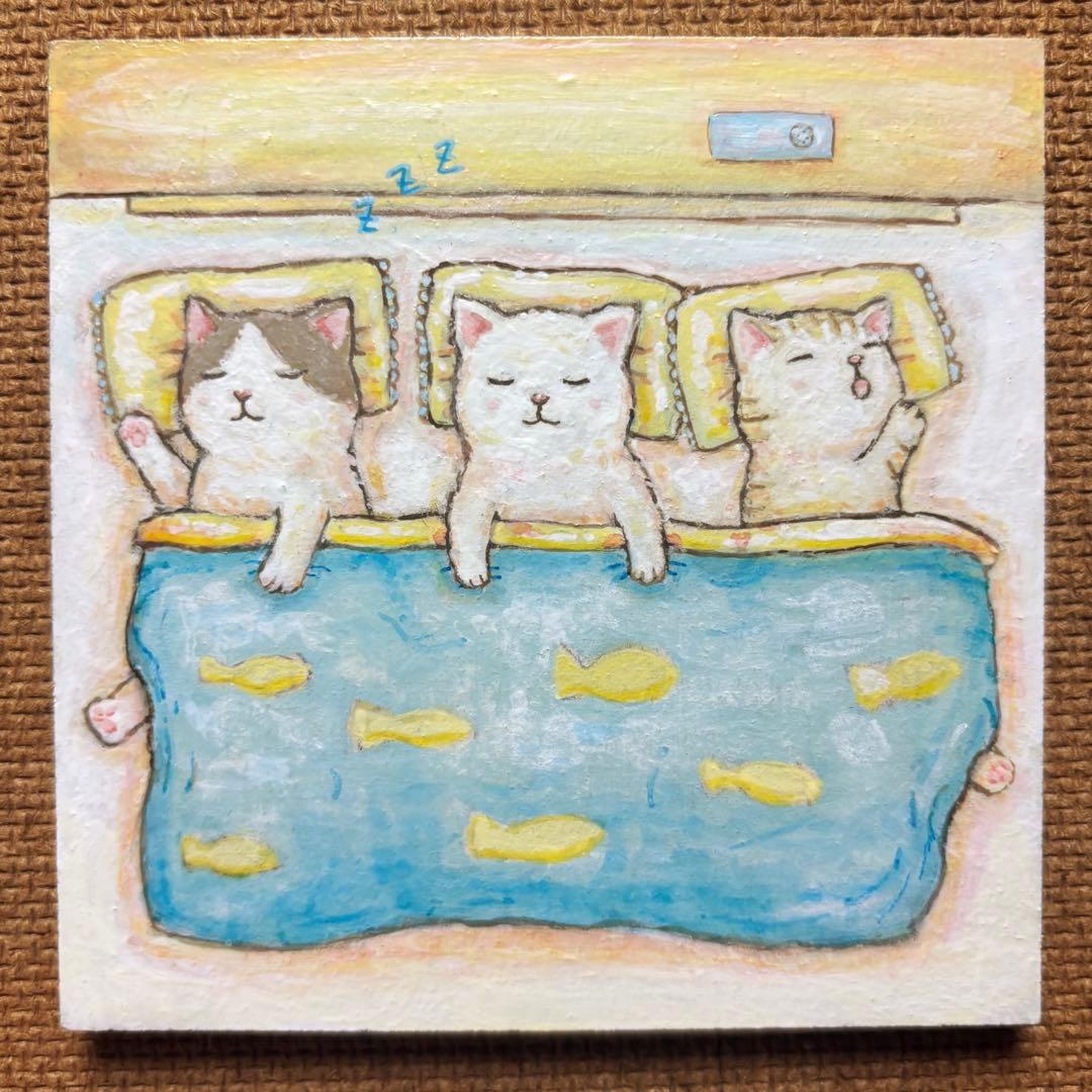 りん様おまとめ　自作絵画　サカナの布団　流れ星発見　猫の絵
