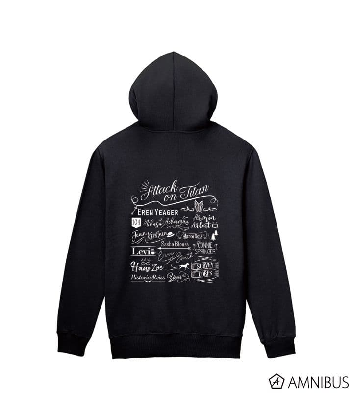 アルマビアンカ AMNIBUS 進撃の巨人 ラインアートジップパーカー