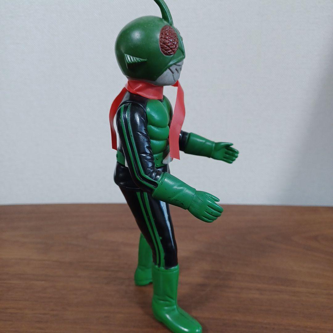 当時もの旧バンダイ社製　仮面ライダー１号＆２号　希少ソフビフィギュア２体セット