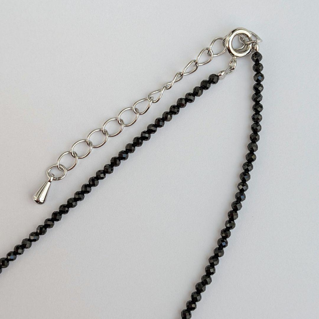 【大きめ/一点物】K14gf ルビーインゾイサイト ブラックスピネル ネックレス