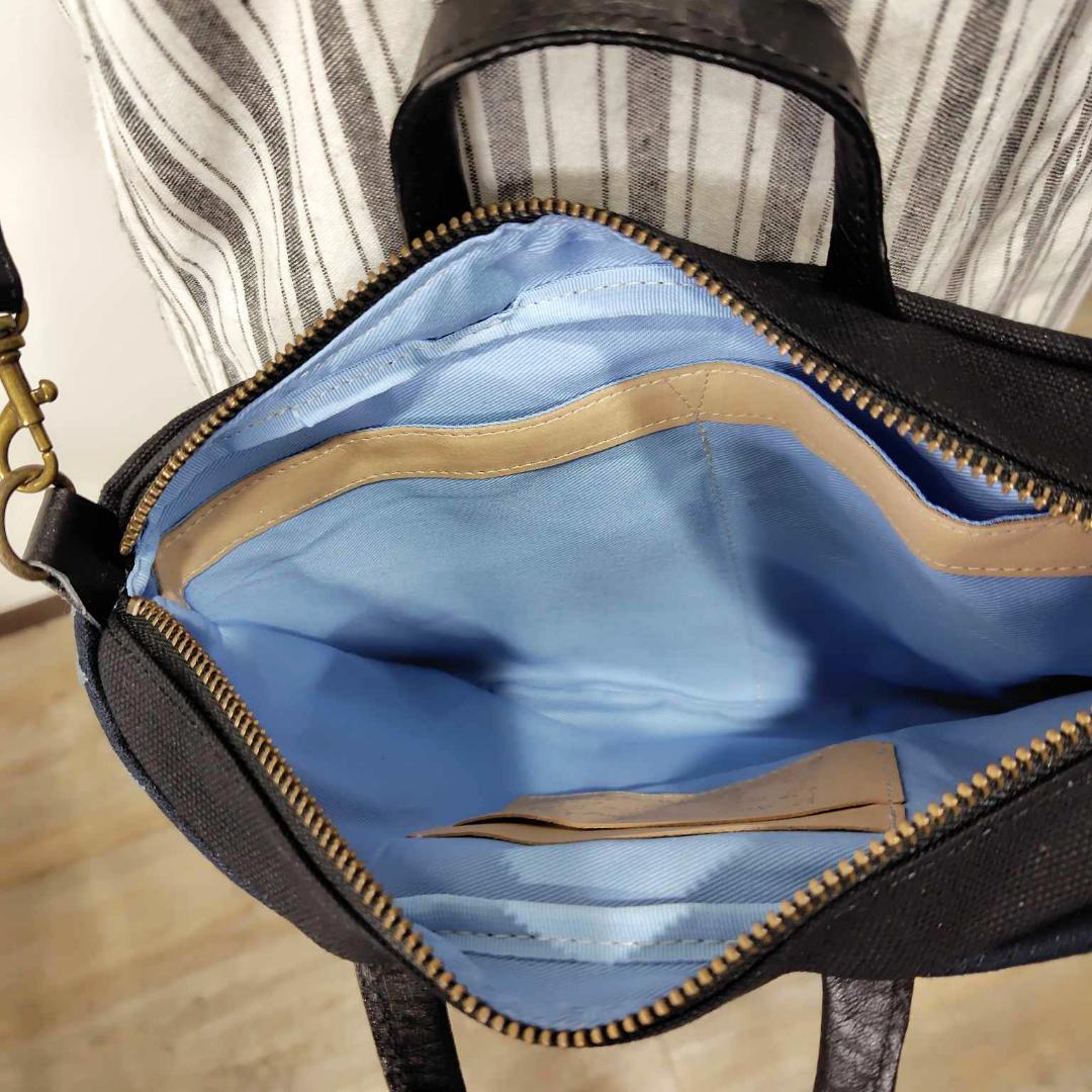 ミナペルホネン/2026tambourineタンバリンネイビー×白/ミニラウンド