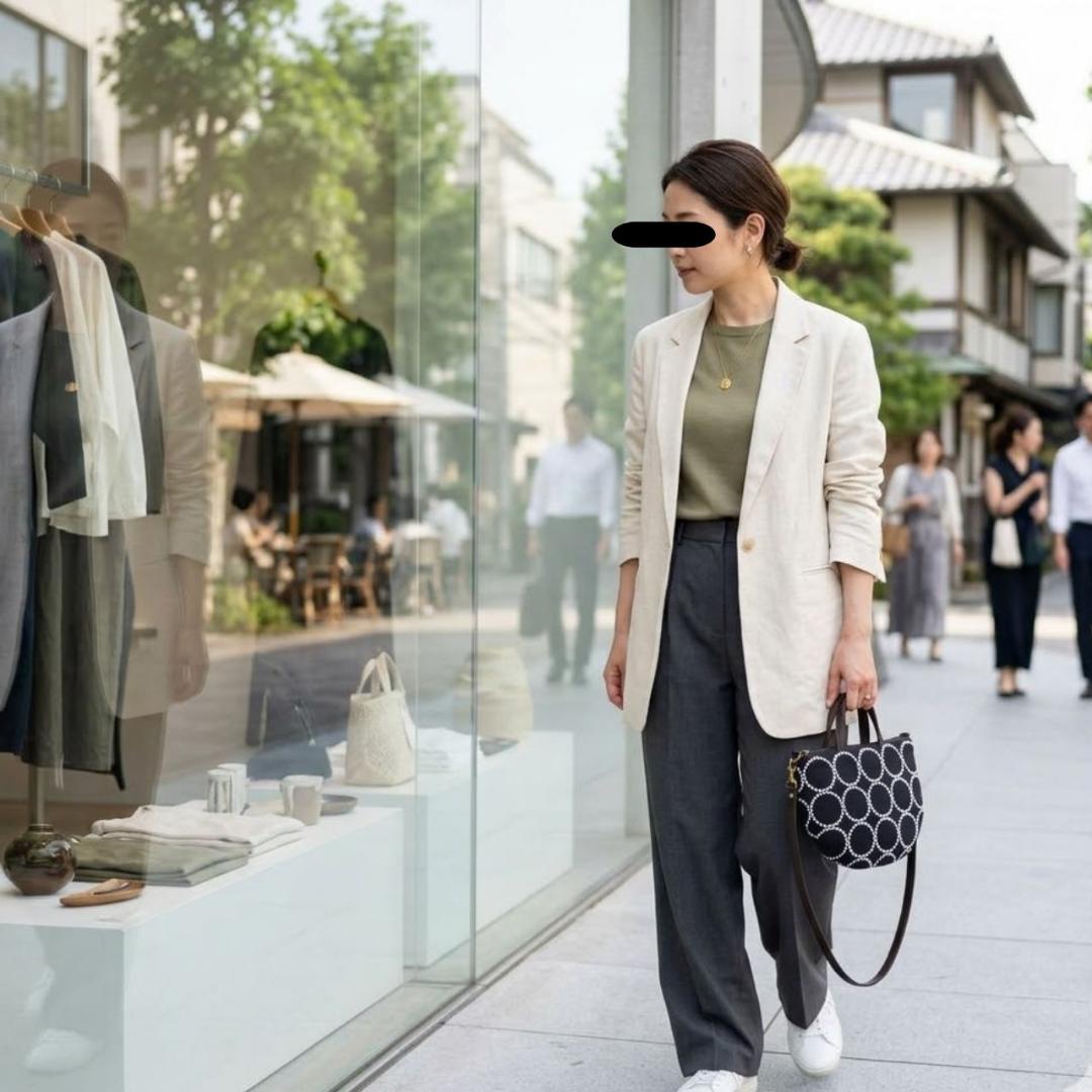 ミナペルホネン/2026tambourineタンバリンネイビー×白/ミニラウンド