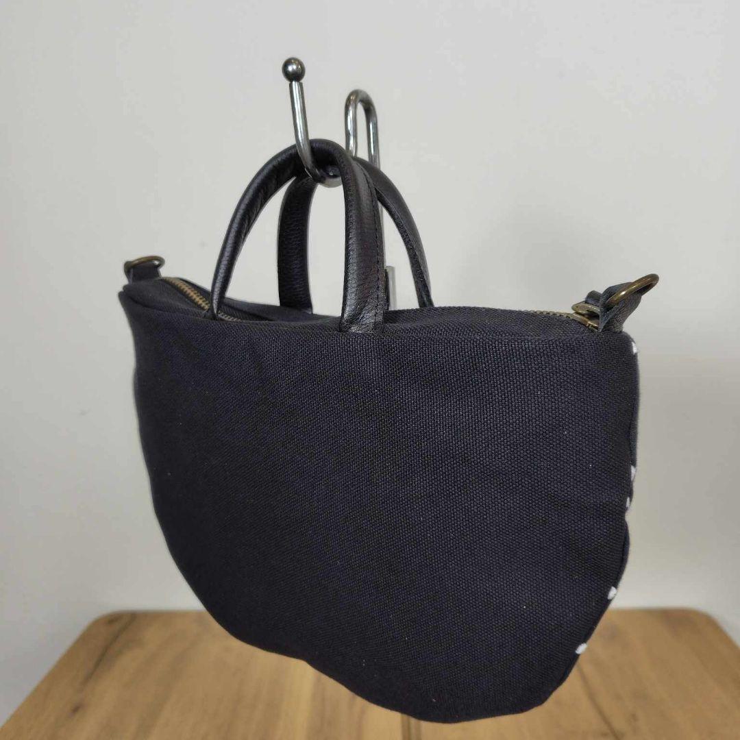 ミナペルホネン/2026tambourineタンバリンネイビー×白/ミニラウンド