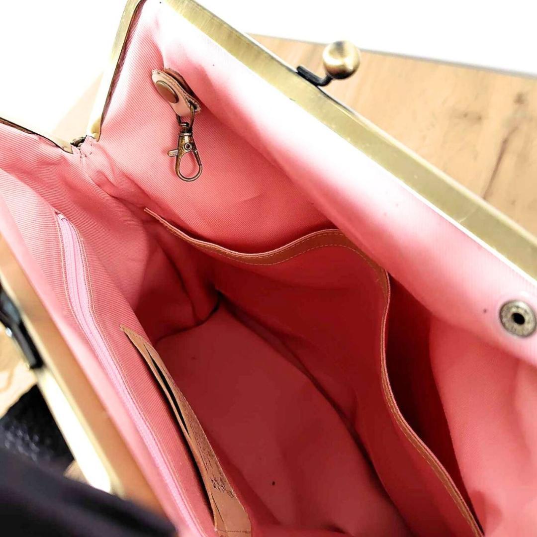 【専用】ミナペルホネン/2025rosyロージィーネイビー/がま口リュッ