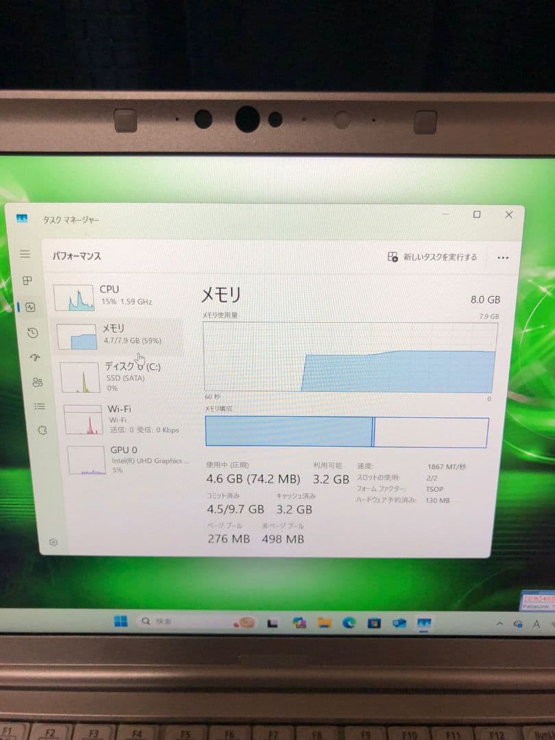 Panasonic Let's note Corei5 -8350U ノートPC