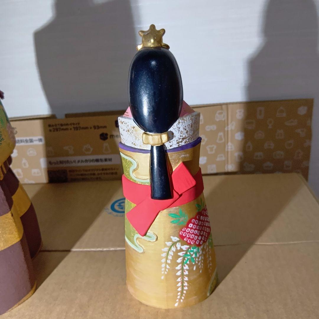 雛人形セット 金色 伝統的デザイン 筑紫雛　錦