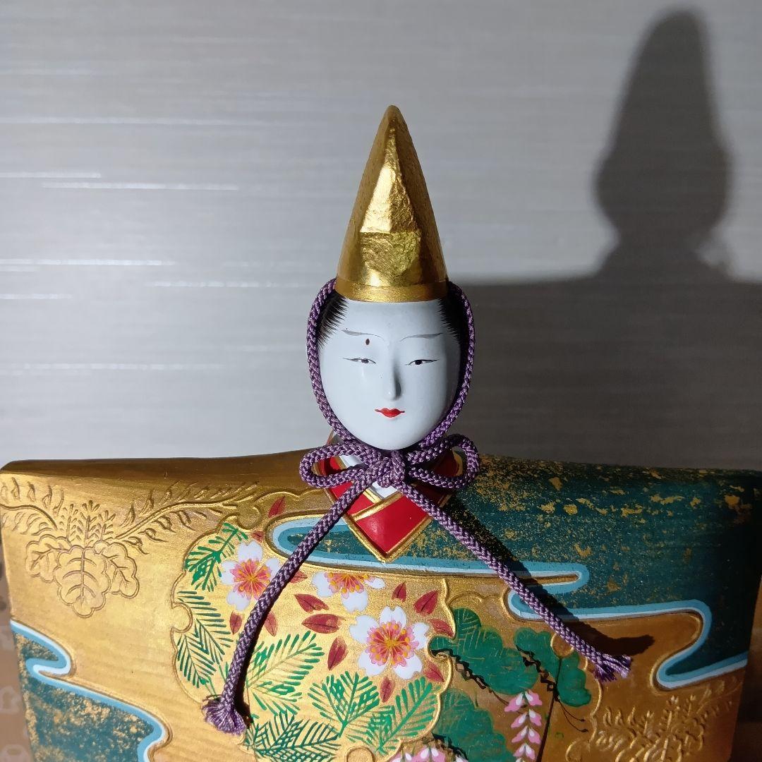 雛人形セット 金色 伝統的デザイン 筑紫雛　錦