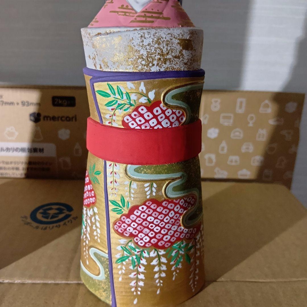 雛人形セット 金色 伝統的デザイン 筑紫雛　錦