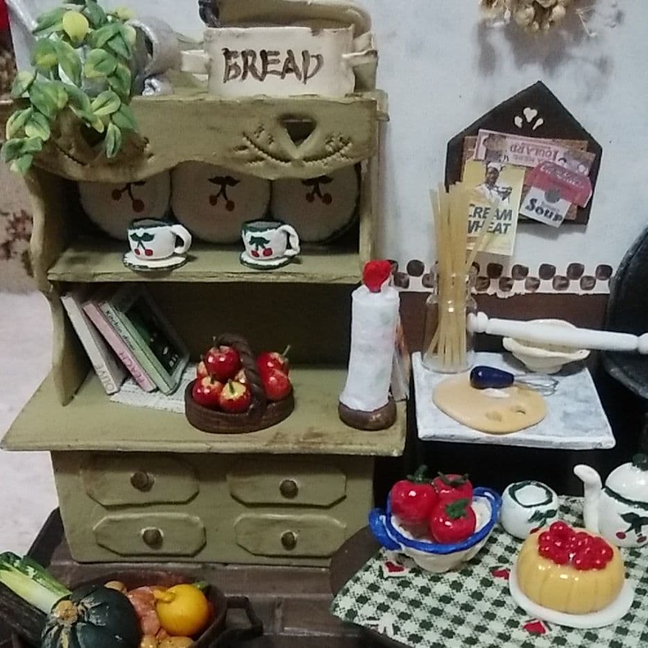 ミニチュアハウス、カントリーキッチン