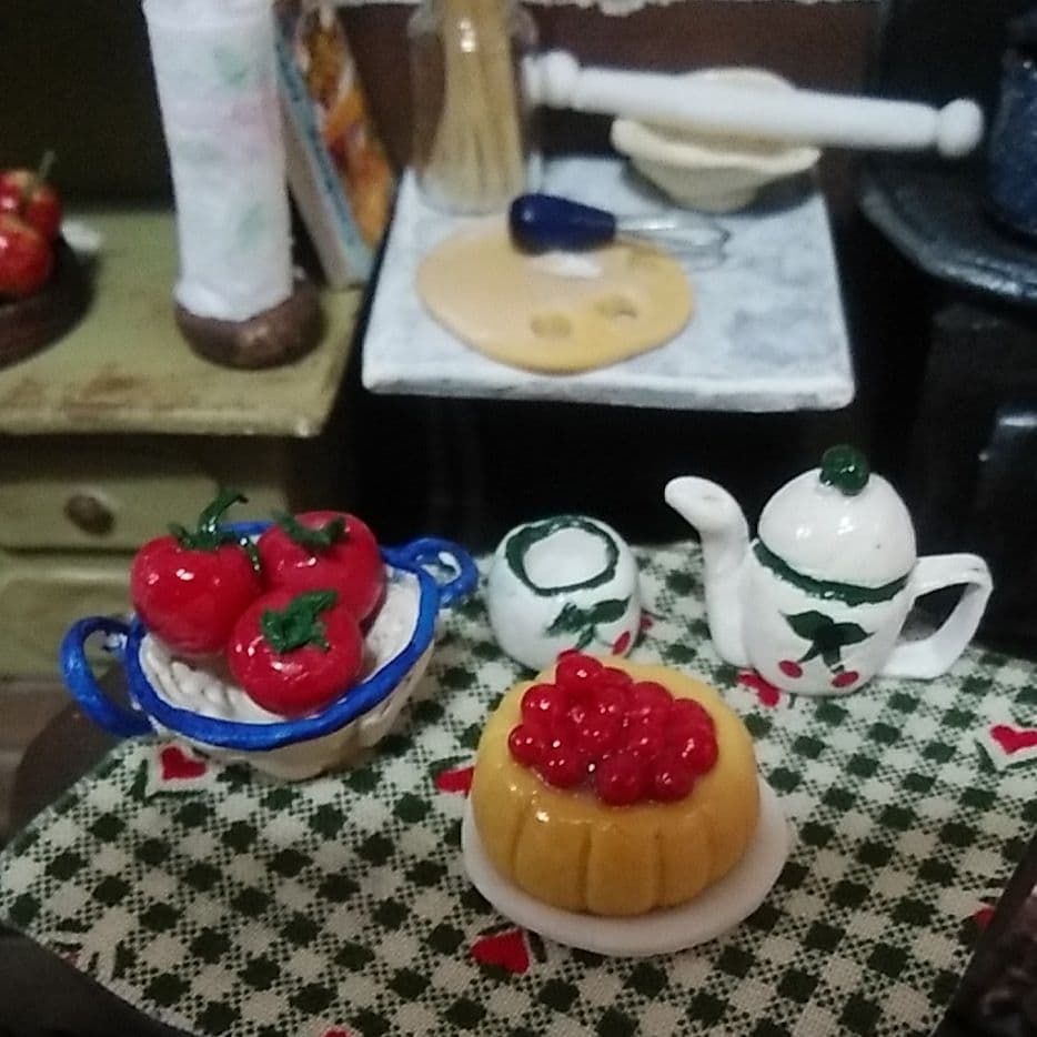 ミニチュアハウス、カントリーキッチン