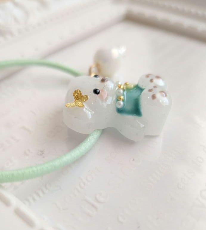 みかん様お取り置き№4055 animal friendsレジンヘアゴム