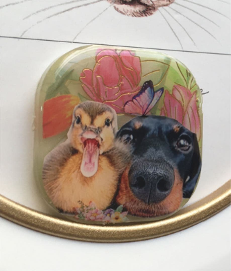 レジンヘアゴム♡ダックスくんとガァちゃん・再販不可