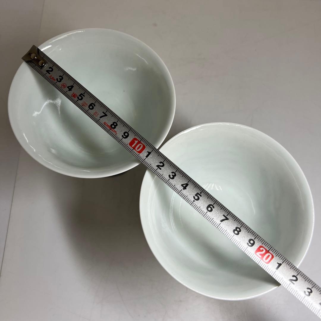 大明成化年製　五彩龍文高足杯2点　合箱　高さ11.3㎝　東Y8-0226①