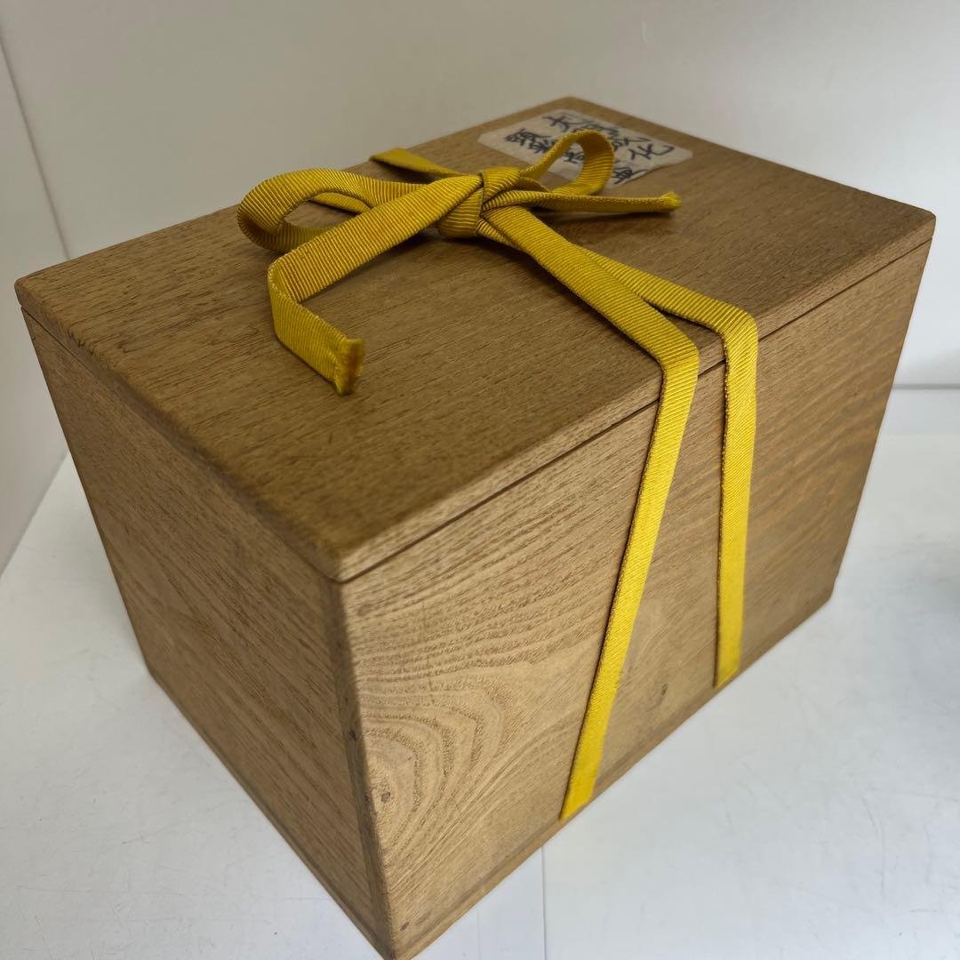 大明成化年製　五彩龍文高足杯2点　合箱　高さ11.3㎝　東Y8-0226①