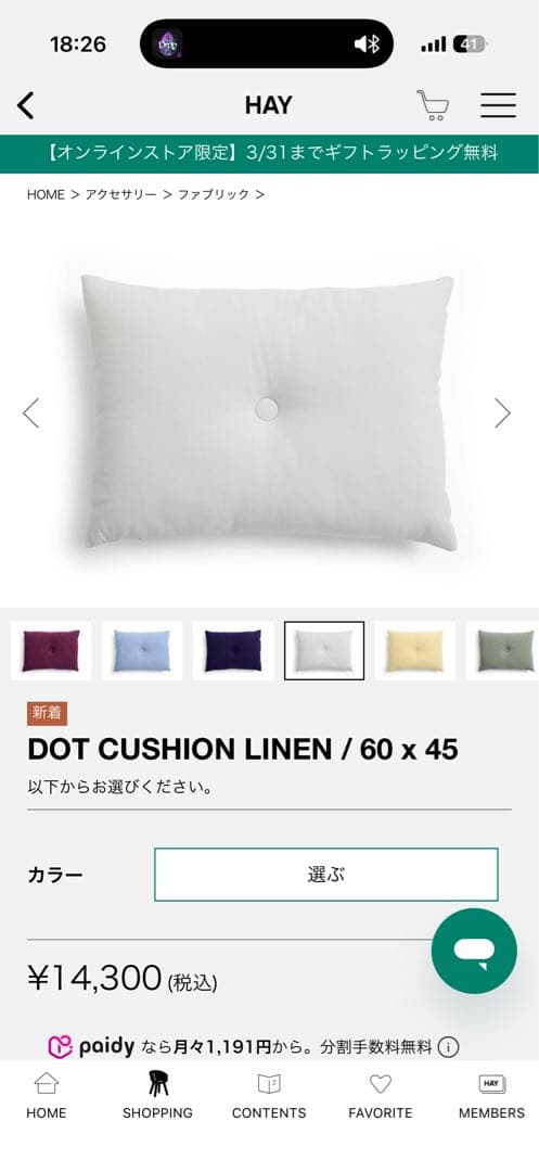 HAYクッション2個セット