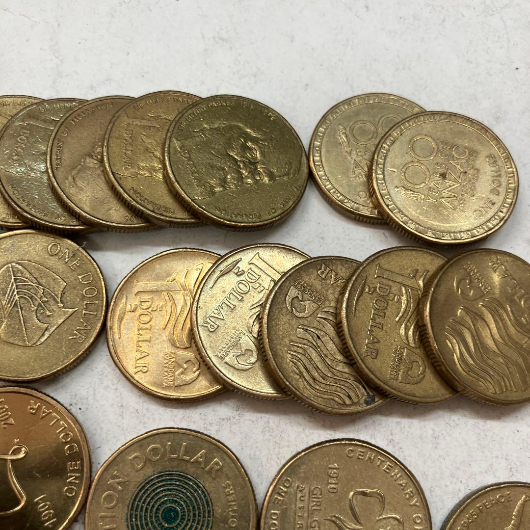 オーストラリア　1ドル　記念硬貨　　古銭　まとめ売り
