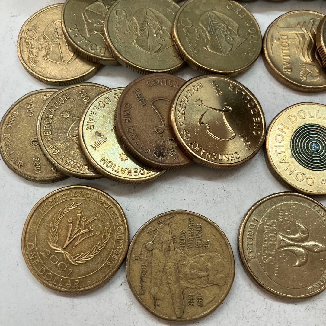 オーストラリア　1ドル　記念硬貨　　古銭　まとめ売り